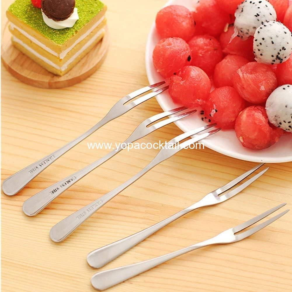 Wholesale 2-Prong Crab and Escargot Forks, Portable Cocktail and Salad Tasting Forks, Set of 10 (5 Inches) for Parties and Travel, Supplier