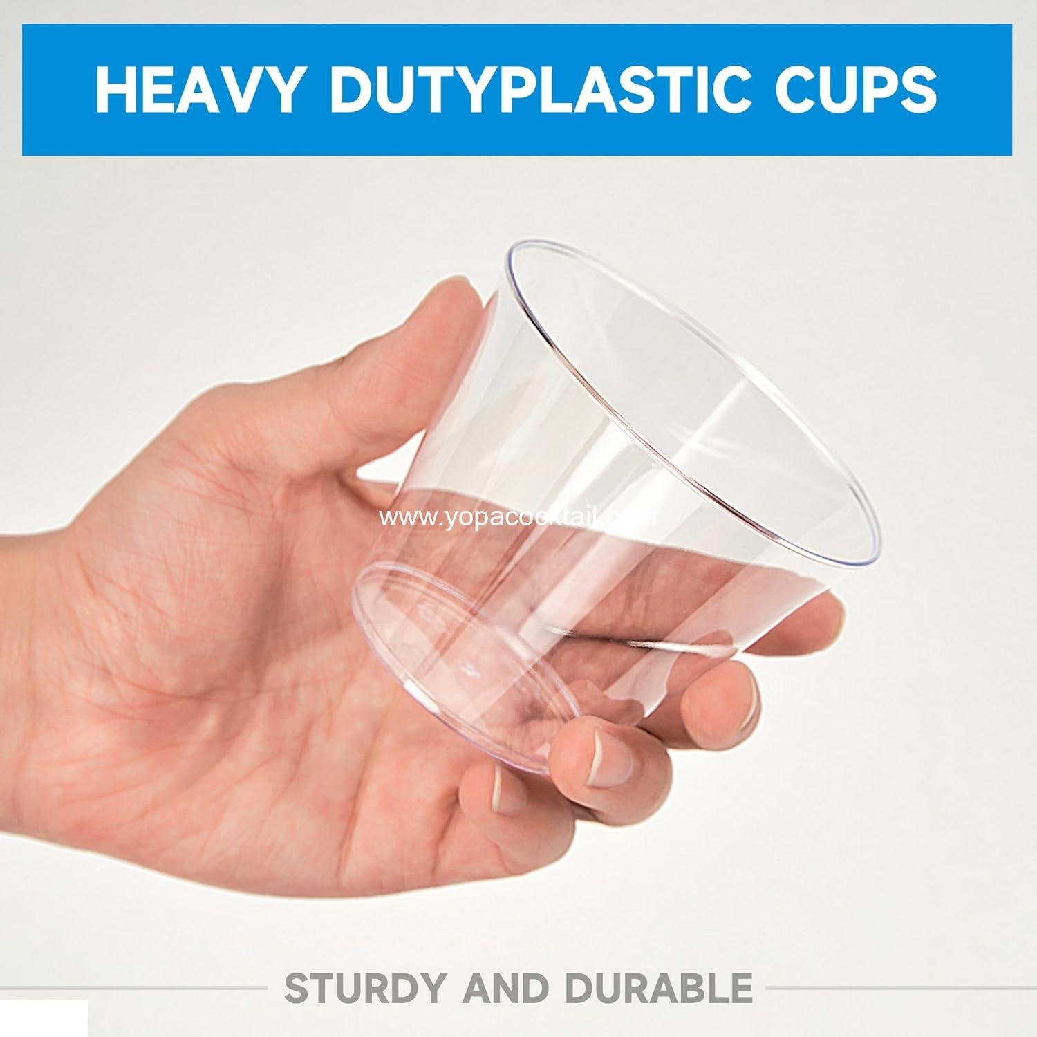 Wholesale 9 oz Clear Plastic Cups 100 Pack, Disposable Party Tumblers and Cocktail Cups for Events, Weddings, and Parties - Supplier