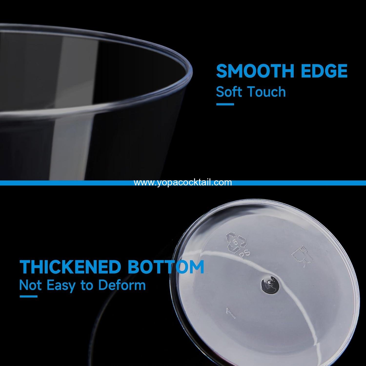 Wholesale 9 oz Clear Plastic Cups 100 Pack, Disposable Party Tumblers and Cocktail Cups for Events, Weddings, and Parties - Supplier