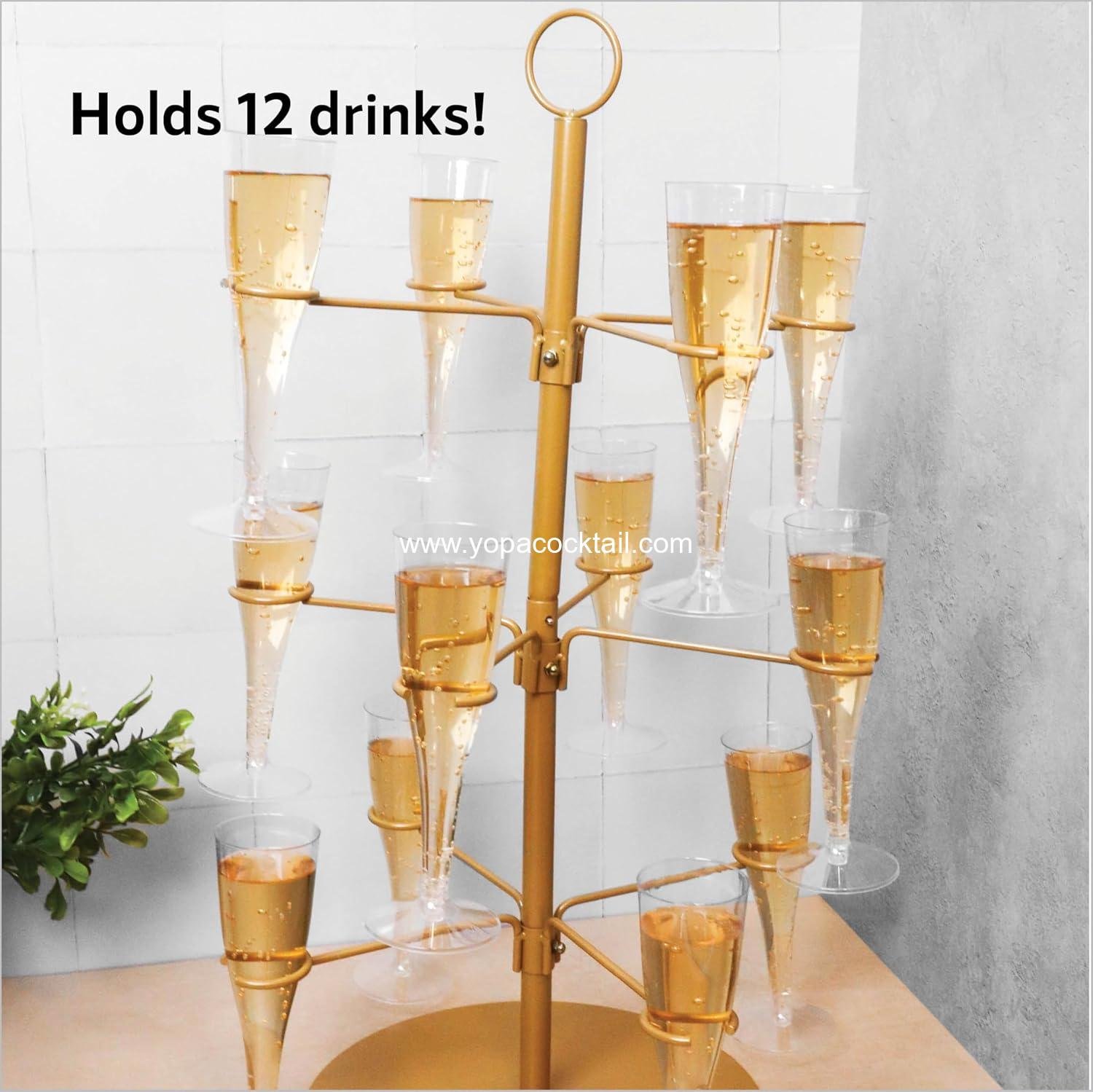 Wholesale Cocktail Tree Stand, 3-Tier Wine Glass Flight Tasting Display for 12 Holders - Perfect for Champagne, Cocktails, Martinis, Margaritas at Weddings, Bridal Showers, Mimosa Bars & Events (Gold) Supplier Wholesale Cocktail Tree Stand, 3-Tier Wine Glass Flight Tasting Display for 12 Holders - Perfect for Champagne, Cocktails, Martinis, Margaritas at Weddings, Bridal Showers, Mimosa Bars & Events (Gold) Supplier
