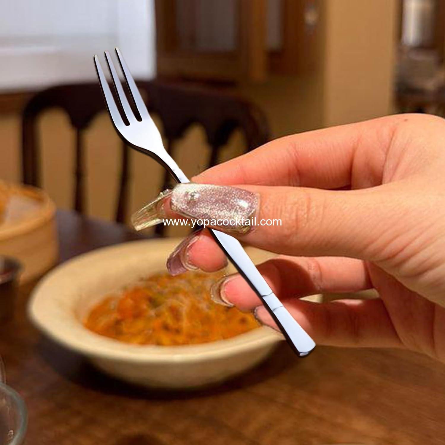 Wholesale 3-Prong Stainless Steel Crab and Escargot Forks - Set of 12, 5-Inch Tasting Appetizer Forks for Parties, Travel, and Cocktails - Supplier