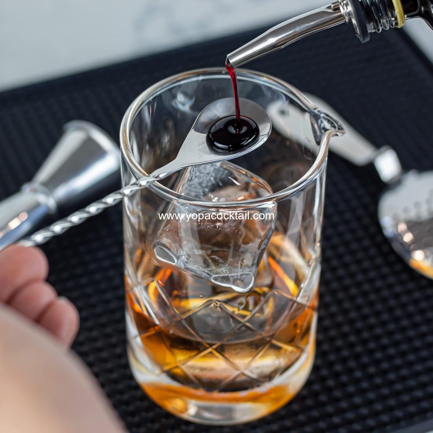 Wholesale 12.5” Stainless Steel Cocktail Mixing Spoon - Long Handle Spiral Design with Weighted Teardrop End (Set of 2) Supplier