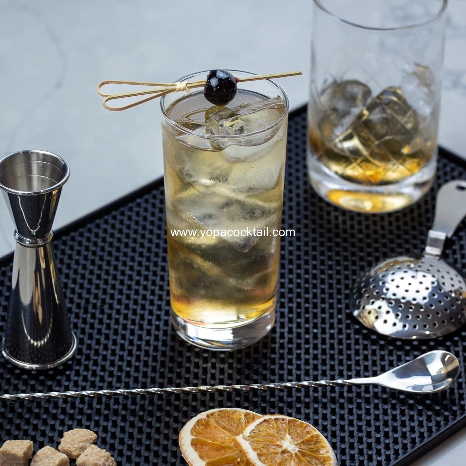 Wholesale 12.5” Stainless Steel Cocktail Mixing Spoon - Long Handle Spiral Design with Weighted Teardrop End (Set of 2) Supplier