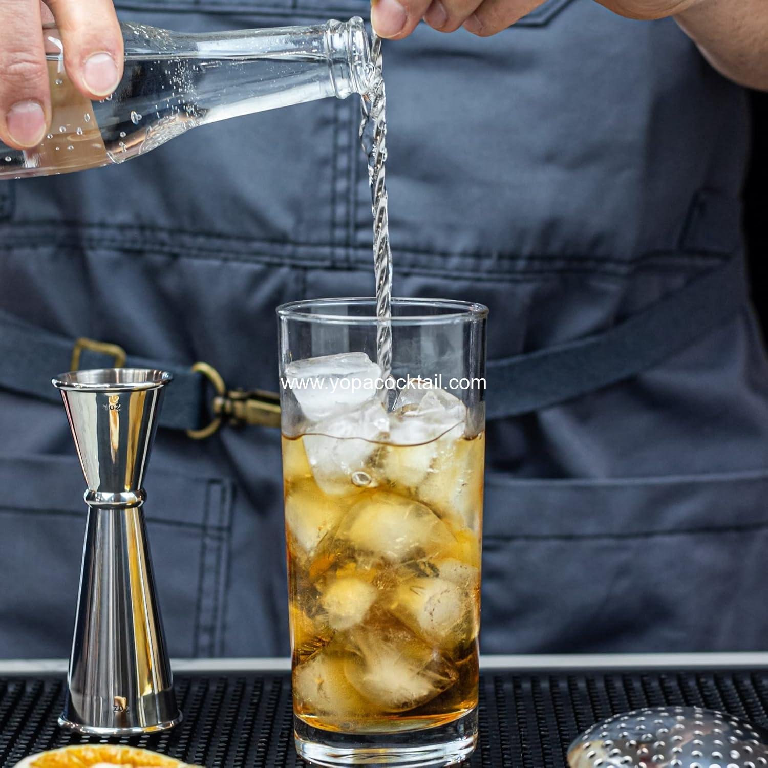 Wholesale 12.5” Stainless Steel Cocktail Mixing Spoon - Long Handle Spiral Design with Weighted Teardrop End (Set of 2) Supplier