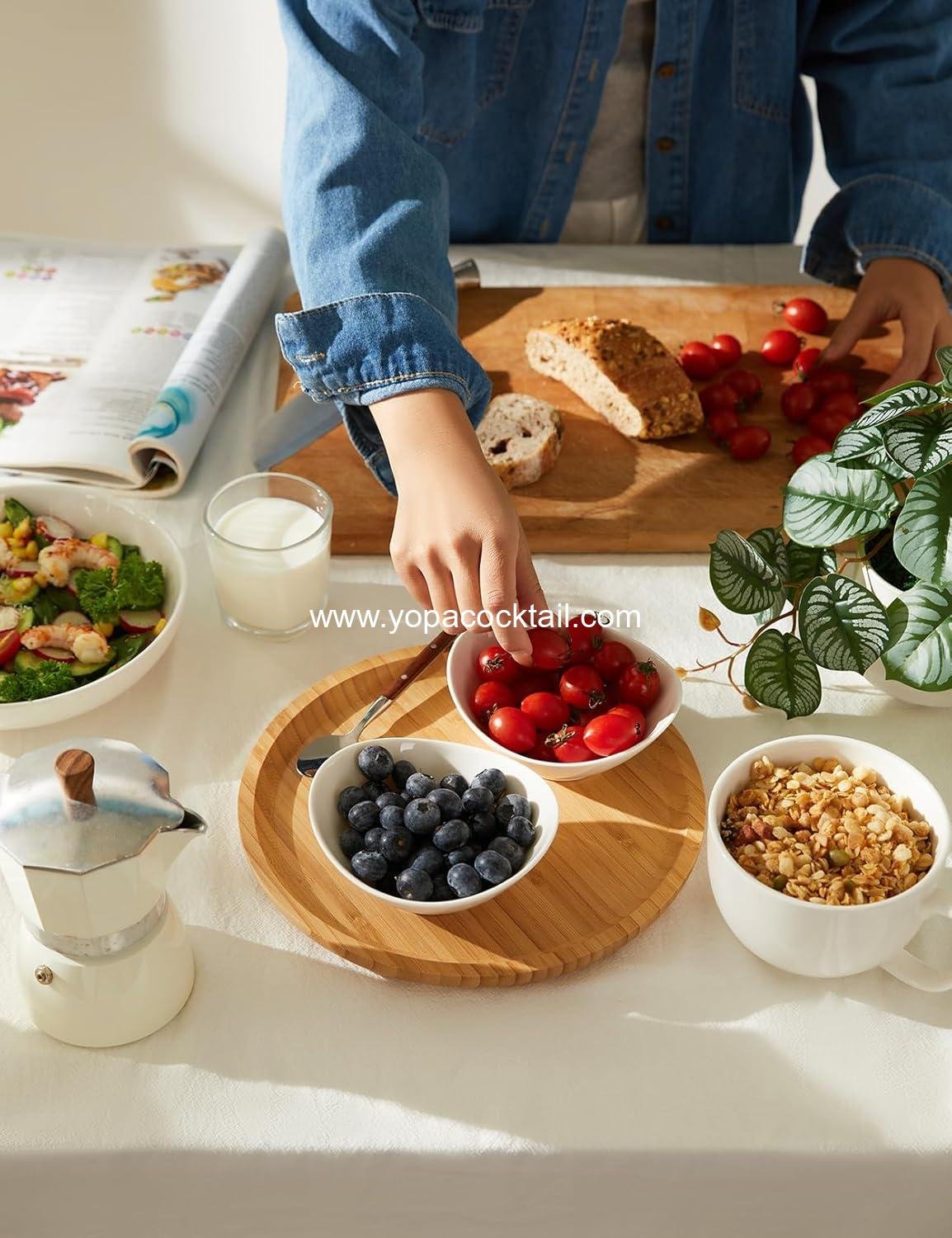 Wholesale 5 Inch Porcelain Small Bowls Set, 6 Ounce Serving Bowls for Dessert, Ice Cream, Snacks, Dipping, Side Dishes, Microwave & Dishwasher Safe - White Manufacturer Wholesale 5 Inch Porcelain Small Bowls Set, 6 Ounce Serving Bowls for Dessert, Ice Cream, Snacks, Dipping, Side Dishes, Microwave & Dishwasher Safe - White Manufacturer