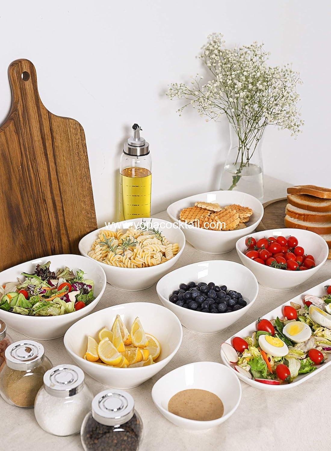 Wholesale 5 Inch Porcelain Small Bowls Set, 6 Ounce Serving Bowls for Dessert, Ice Cream, Snacks, Dipping, Side Dishes, Microwave & Dishwasher Safe - White Manufacturer Wholesale 5 Inch Porcelain Small Bowls Set, 6 Ounce Serving Bowls for Dessert, Ice Cream, Snacks, Dipping, Side Dishes, Microwave & Dishwasher Safe - White Manufacturer