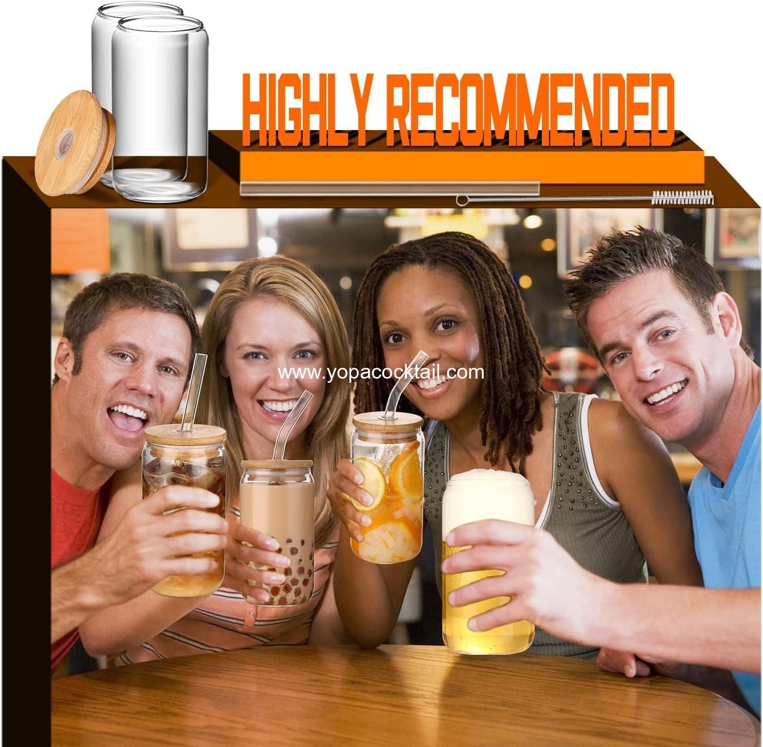 Wholesale 4 pcs 16oz Glass Cups with Lids and Straws - Iced Coffee and Matcha Tumbler Set, Reusable Drinking Glasses for Coffee Bar Accessories, Perfect for Gifts, Supplier Wholesale 4 pcs 16oz Glass Cups with Lids and Straws - Iced Coffee and Matcha Tumbler Set, Reusable Drinking Glasses for Coffee Bar Accessories, Perfect for Gifts, Supplier