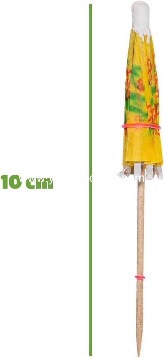 Wholesale Cocktail Umbrellas [240 Count] - Assorted Tropical Colors Drink Picks for Cocktails and Appetizers - OEM Supplier