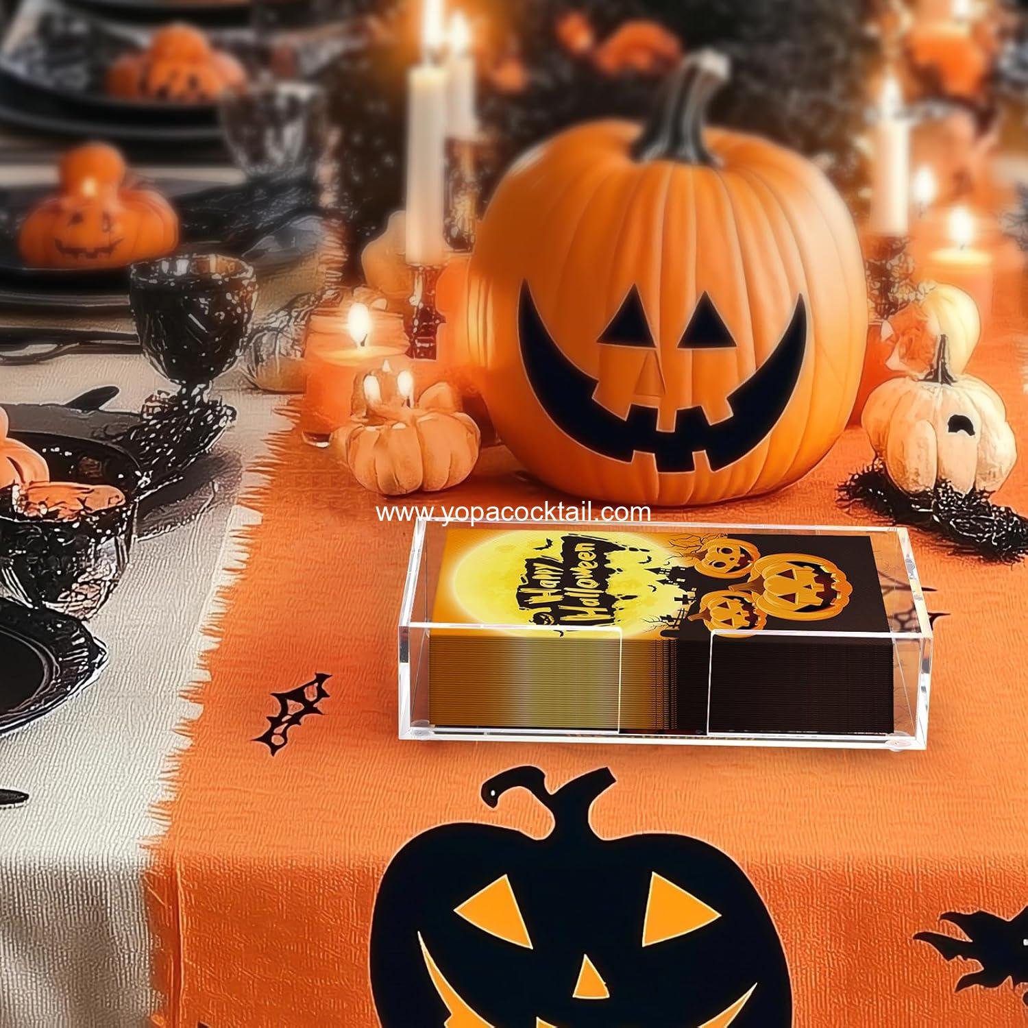 Wholesale Acrylic Guest Towel Holder Tray for Bathroom, Clear Rectangular Napkin Holder for Kitchen, Modern Disposable Hand Towel Tray for Home, Bar, Hotel, Office - Supplier