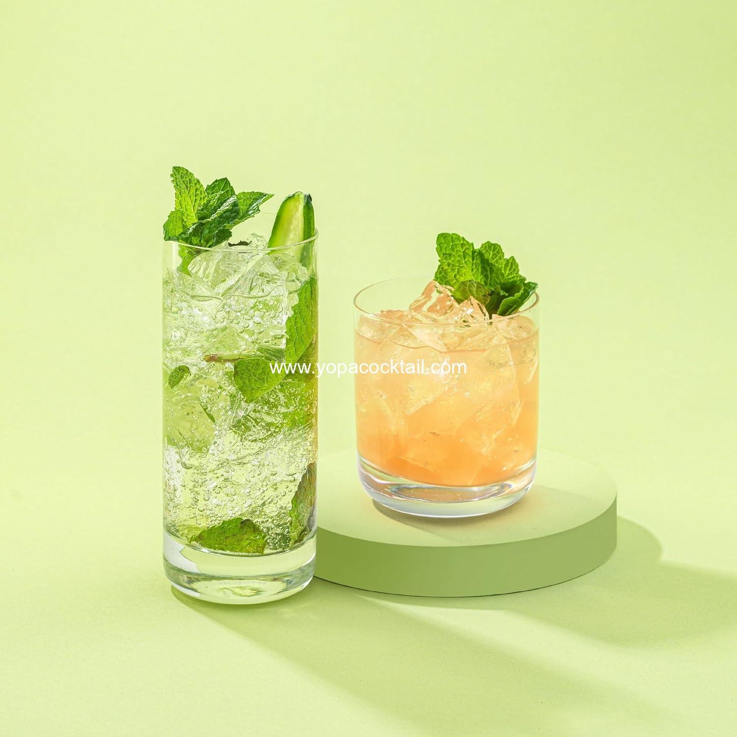 Wholesale 13oz Highball Glasses Set of 6, Lead-Free Crystal Drinking Glasses for Water, Mojito, Tom Collins, and Mixed Cocktails - Factory