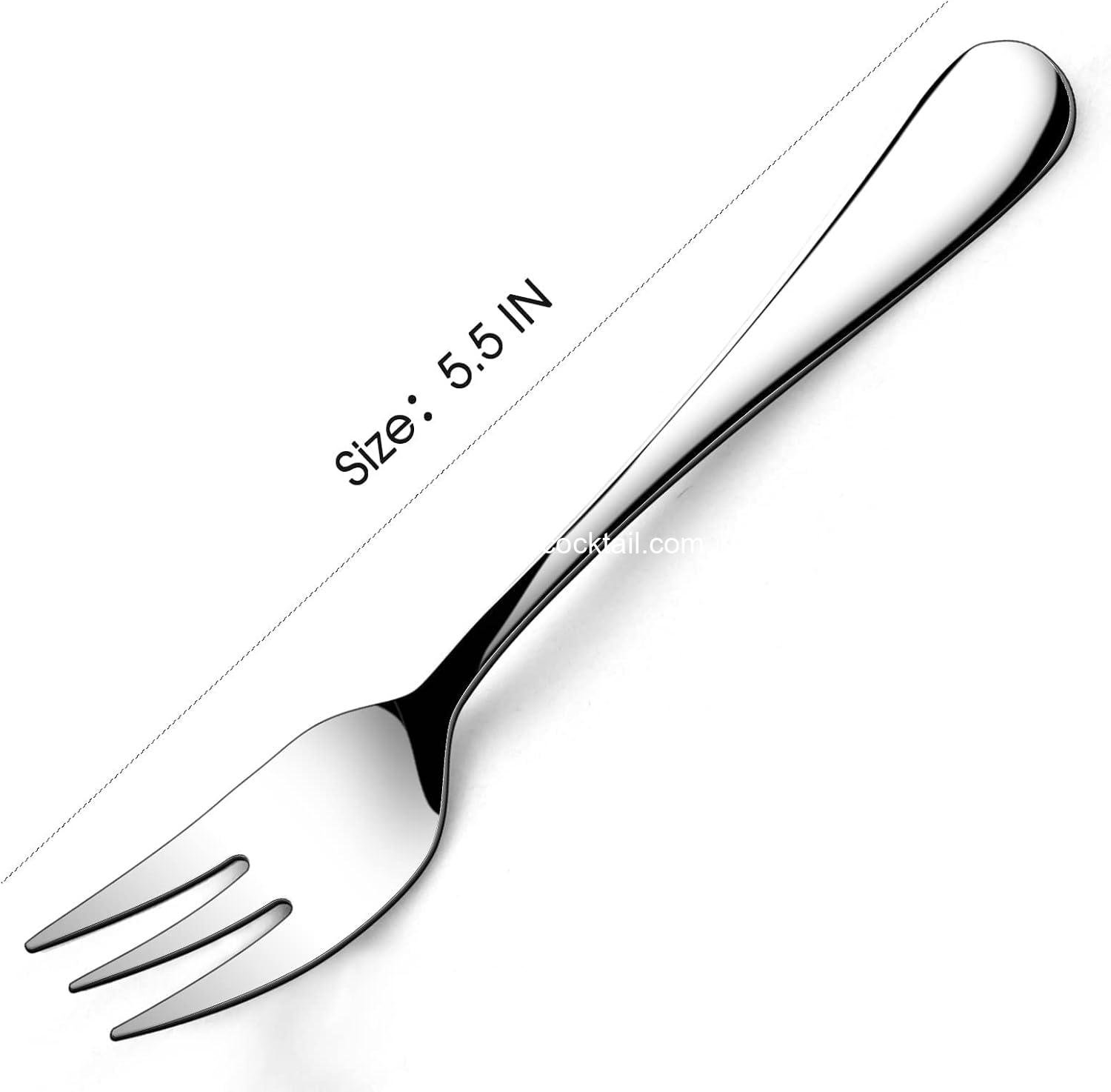Wholesale Dessert Forks Set of 12, 5.5 Inches Stainless Steel Cocktail and Appetizer Forks for Parties, Dishwasher Safe, Supplier