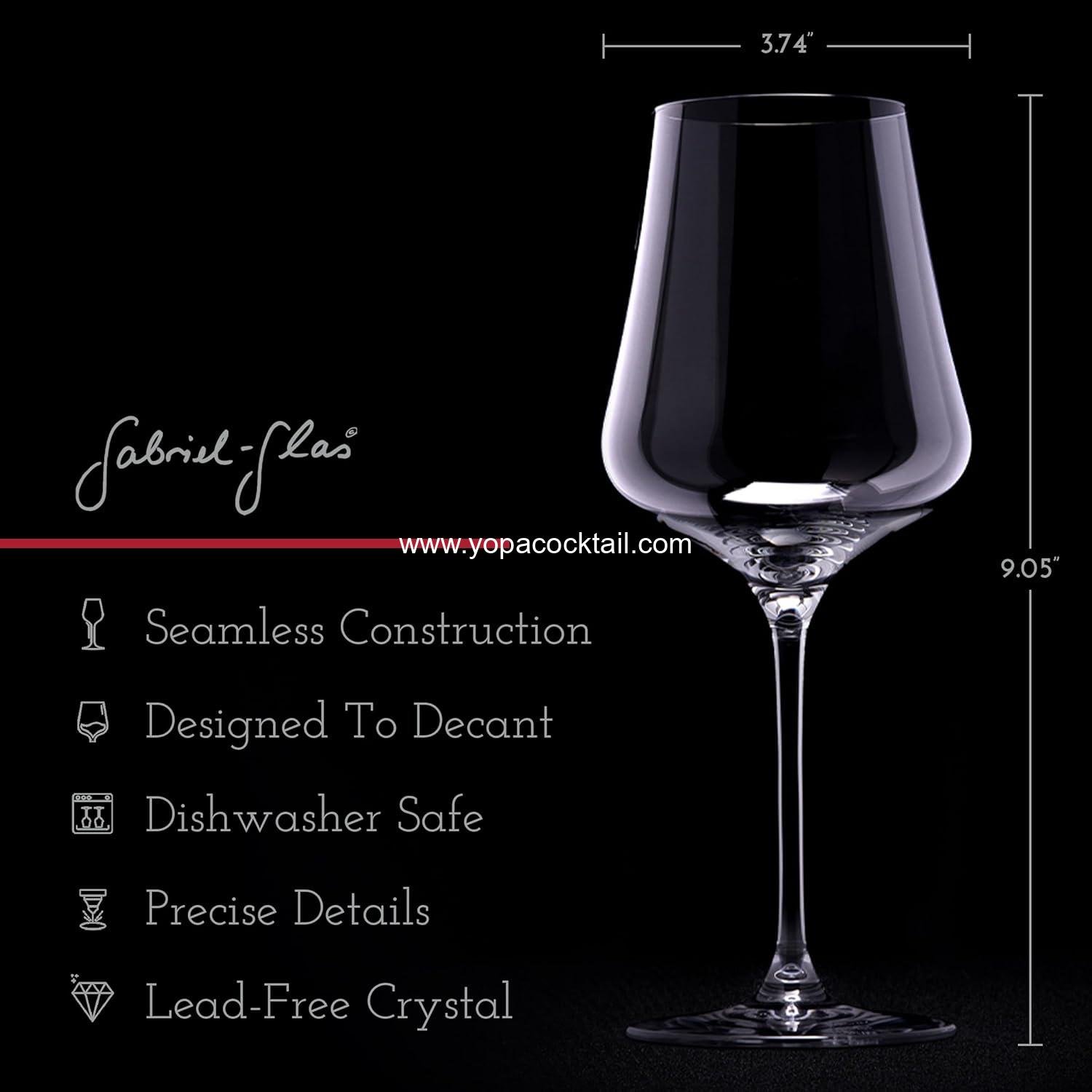 Wholesale Universal Wine Glasses Set of 4 with Gift Boxes - Premium Lead-Free Crystal for Red and White Wine - Dishwasher Safe, 16 oz, Supplier