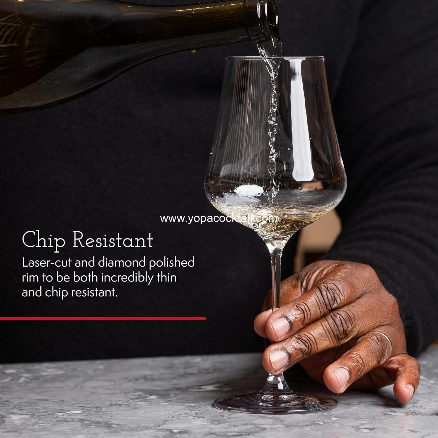 Wholesale Universal Wine Glasses Set of 4 with Gift Boxes - Premium Lead-Free Crystal for Red and White Wine - Dishwasher Safe, 16 oz, Supplier