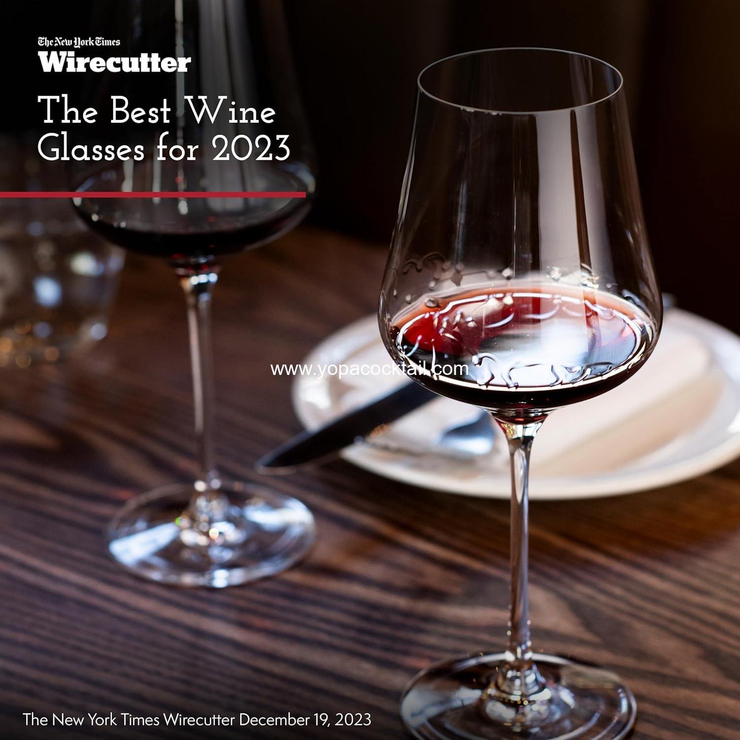Wholesale Universal Wine Glasses Set of 4 with Gift Boxes - Premium Lead-Free Crystal for Red and White Wine - Dishwasher Safe, 16 oz, Supplier