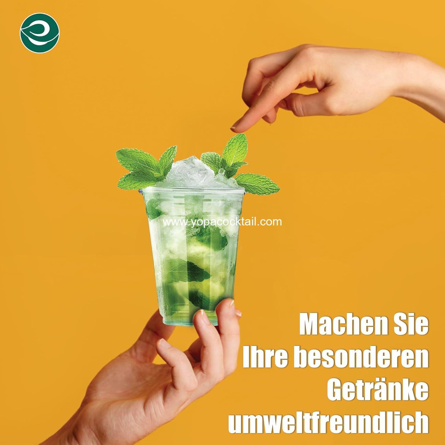 Wholesale 100% Clear Compostable Party Cups - 100 Count, 12 oz - Disposable, Biodegradable, Eco-Friendly Alternative to Paper & Plastic - Ideal for Weddings & Gatherings - Supplier