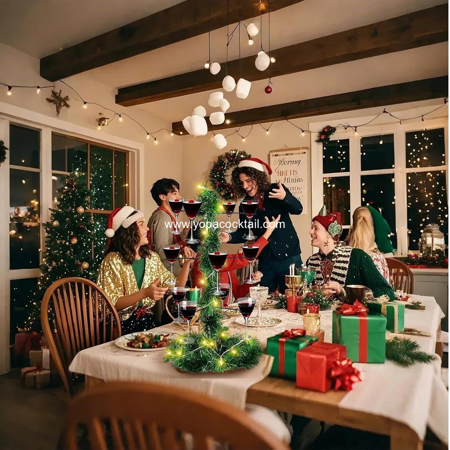 Wholesale Cocktail Tree Stand - 3 Tier Drink Holder for 12 Champagne, Martini, Margarita Cups - Ideal for Graduation, Bridal Showers, Birthdays, Housewarmings, and Bachelorette Parties Supplier