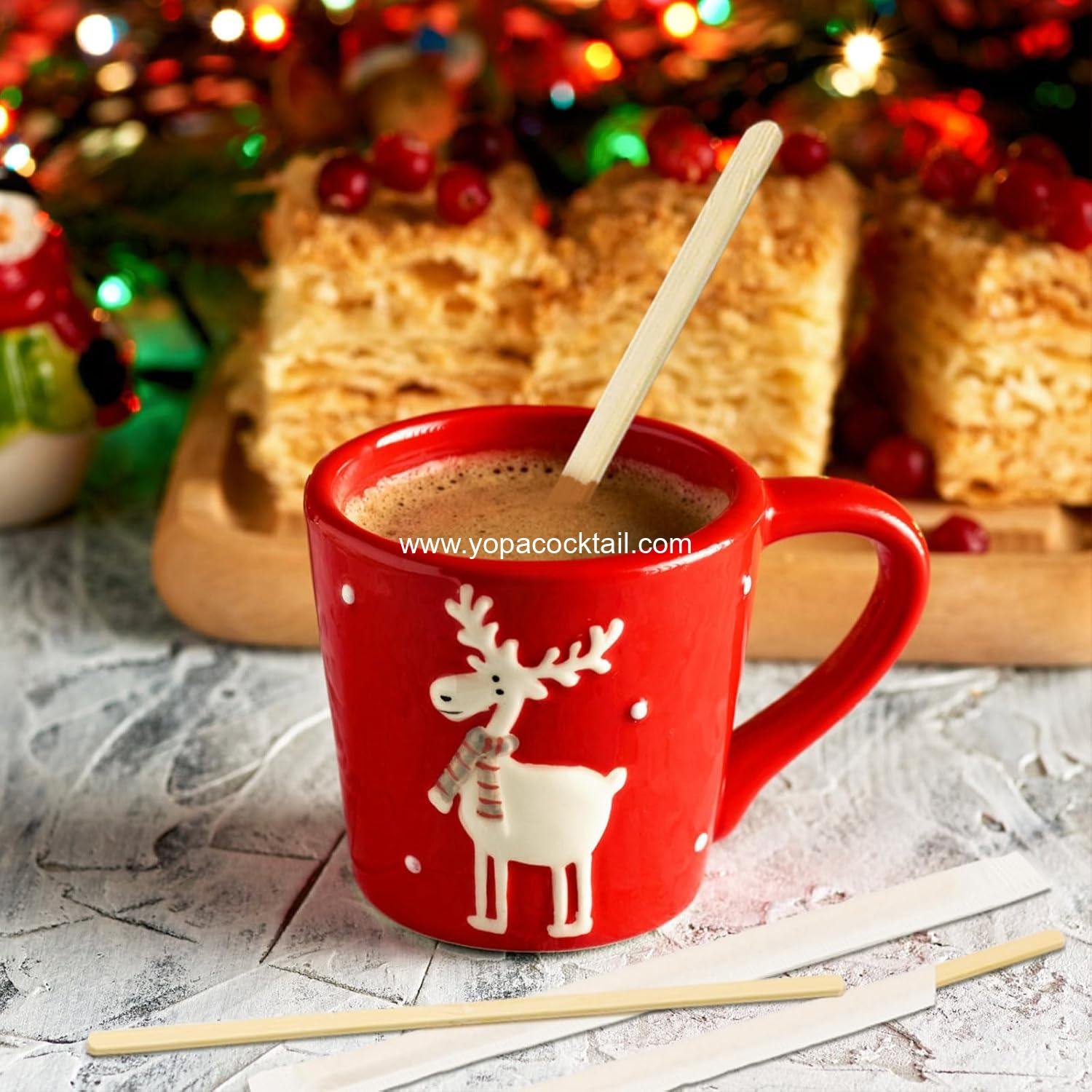 Wholesale 500Pcs Bamboo Coffee Stirrers Individually Wrapped – 5.5 Inch Coffee Stir Sticks for Bar, Disposable Coffee and Cocktail Stir Sticks Supplier