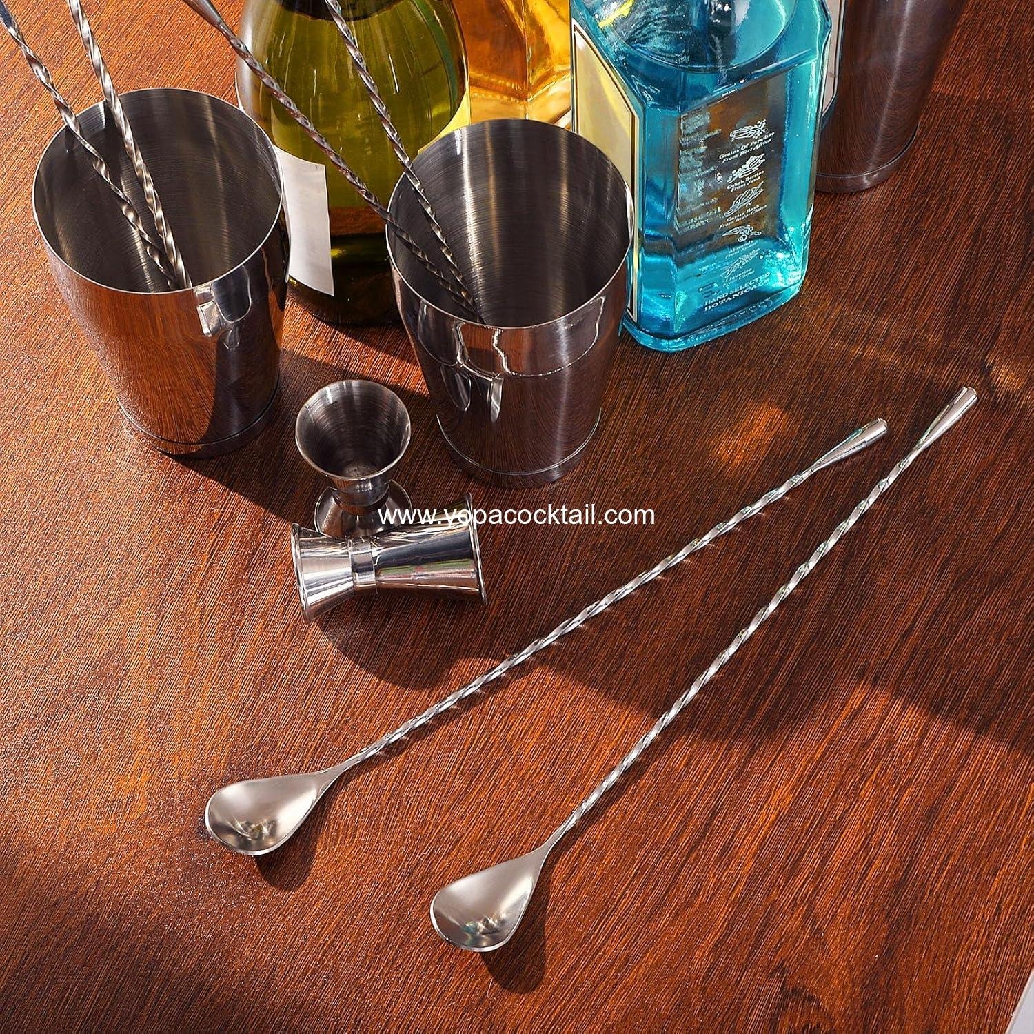 Wholesale 8 Pcs 12 Inch Cocktail & Coffee Spoons - Long Handle Stainless Steel Mixing Tool for Baristas and Bartenders (Silver) - Supplier Wholesale 8 Pcs 12 Inch Cocktail & Coffee Spoons - Long Handle Stainless Steel Mixing Tool for Baristas and Bartenders (Silver) - Supplier
