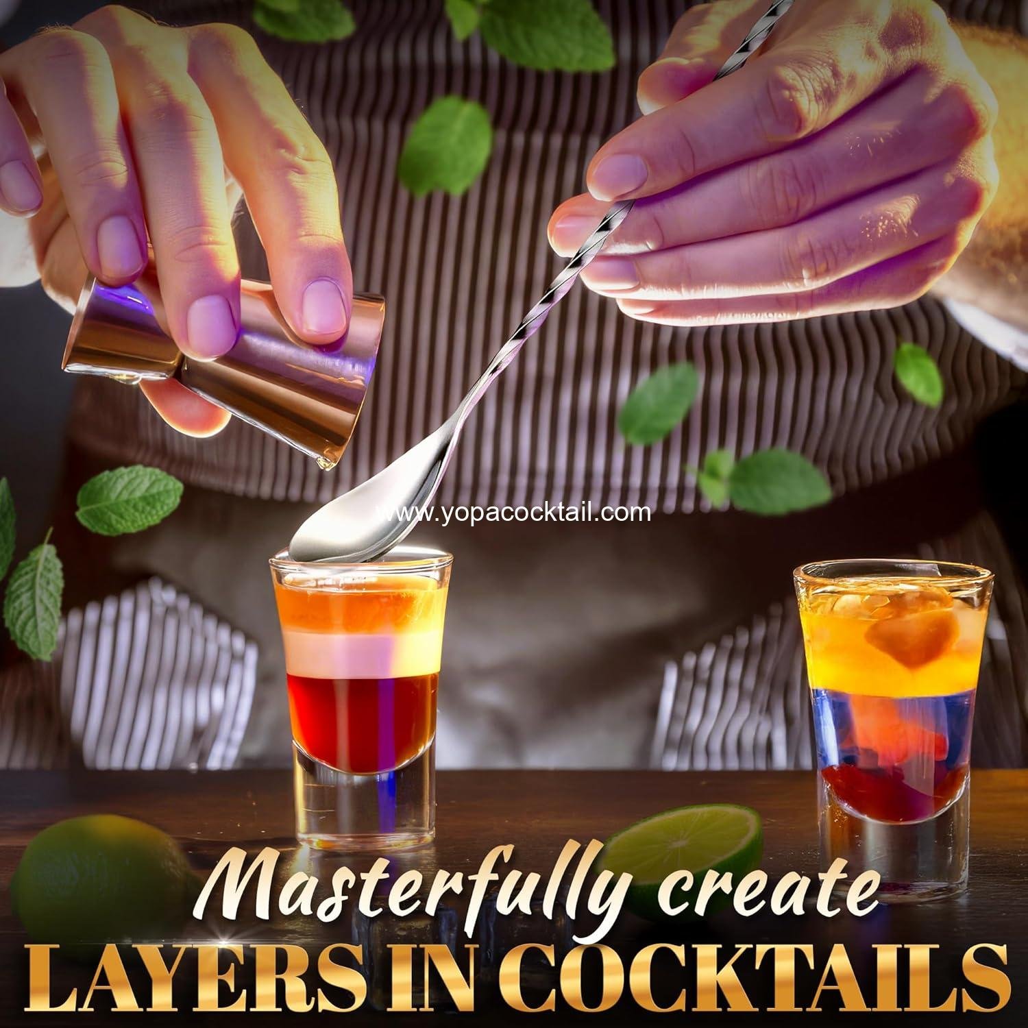 Wholesale 4 Pcs Bar Spoon Cocktail Mixing Spoon – 12-Inch Stainless Steel Stirrers with Polished Surface, Easy to Clean – Ideal for Professional and Home Use, Perfect Gift for Drink Mixing Lovers, Supplier