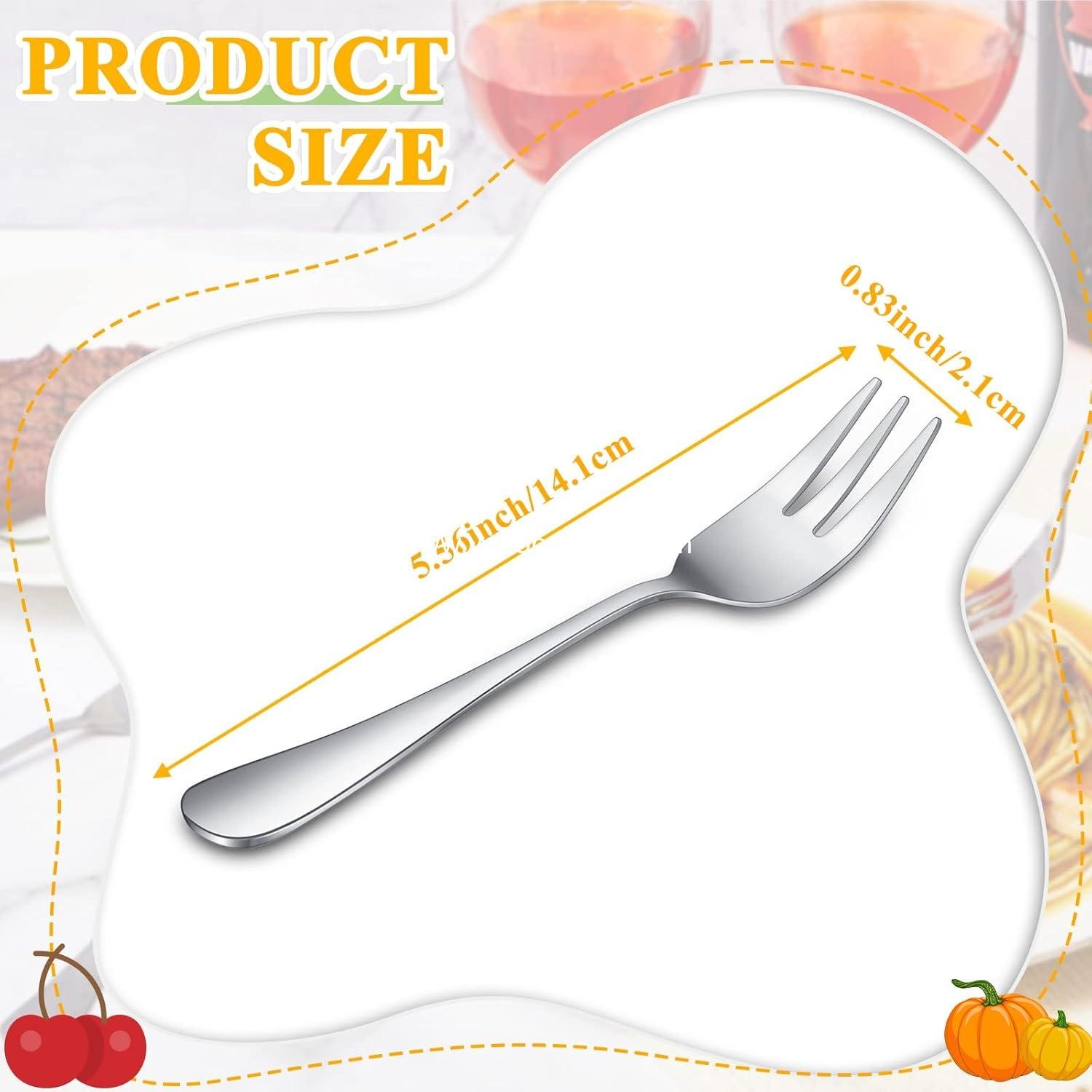 Wholesale 24 Pcs Oyster Forks Portable Stainless Steel 3 Prong Appetizer Seafood Forks 5.5 Inch for Tasting Crab Escargot Party Travel Cocktail Salad Dessert Tableware Supplier