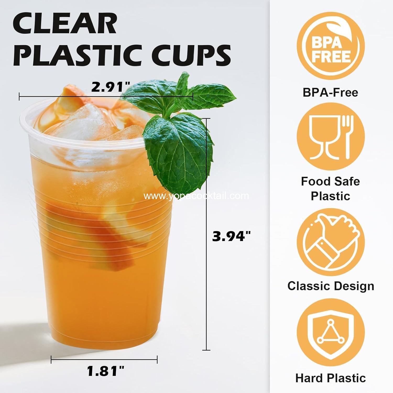 Wholesale 1000 Pack 9 oz Clear Plastic Cups - Disposable Cocktail Cups for Parties, Picnics, and Ceremonies - Supplier