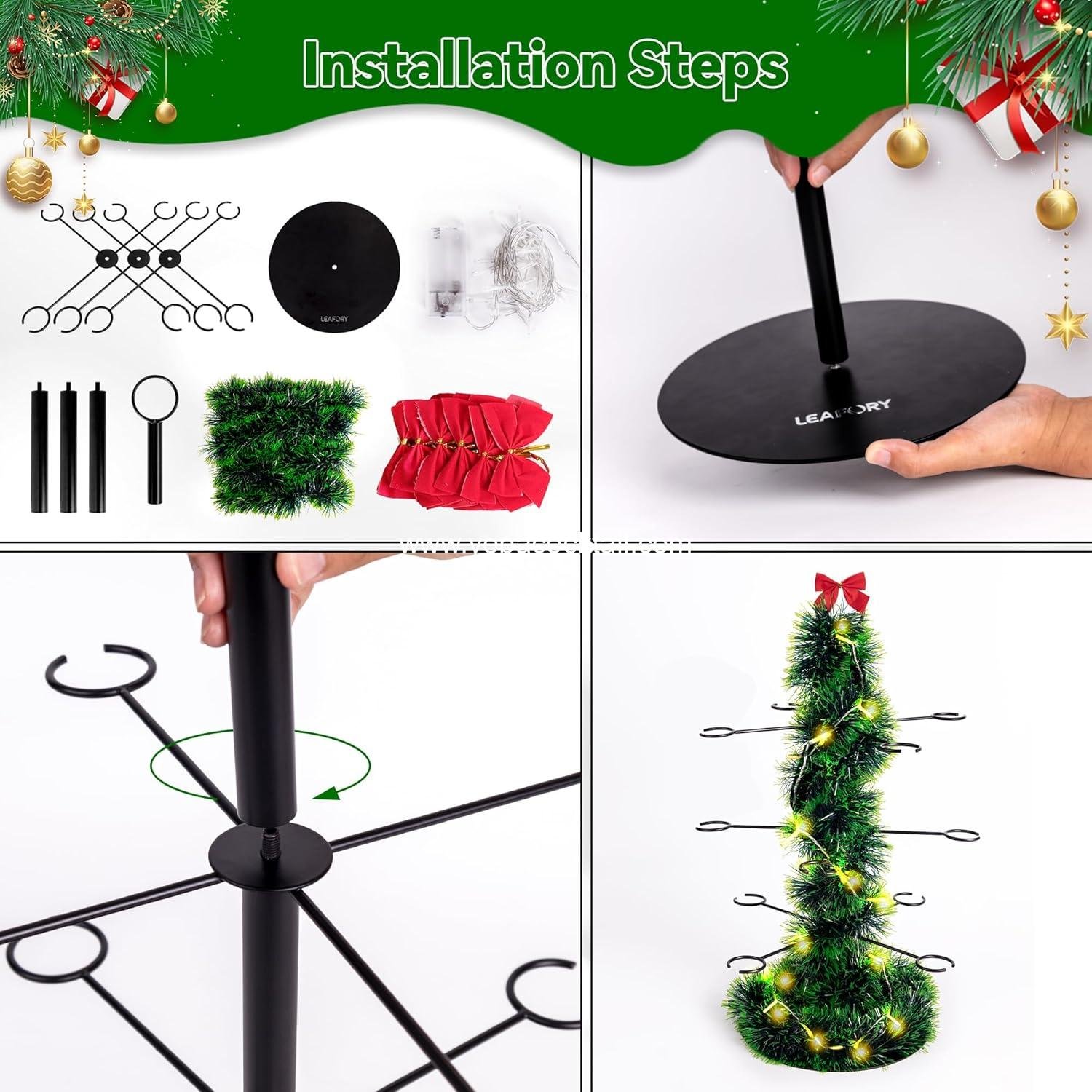 Wholesale 3-Tier Cocktail Tree Stand for Drinks with 12 Holders - Perfect for Christmas, Wine Tastings, Holiday Parties, and Birthdays - Black Finish - Supplier