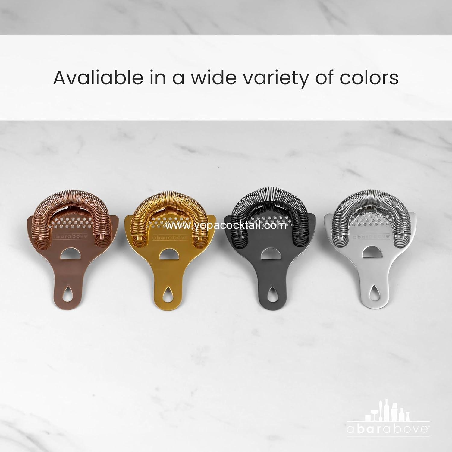 Wholesale Hawthorne Strainer for Cocktails with High-Density Spring and Mirrored Stainless Steel Finish, Drink Strainer for Boston Shakers and Mixing Glasses, OEM Supplier Wholesale Hawthorne Strainer for Cocktails with High-Density Spring and Mirrored Stainless Steel Finish, Drink Strainer for Boston Shakers and Mixing Glasses, OEM Supplier