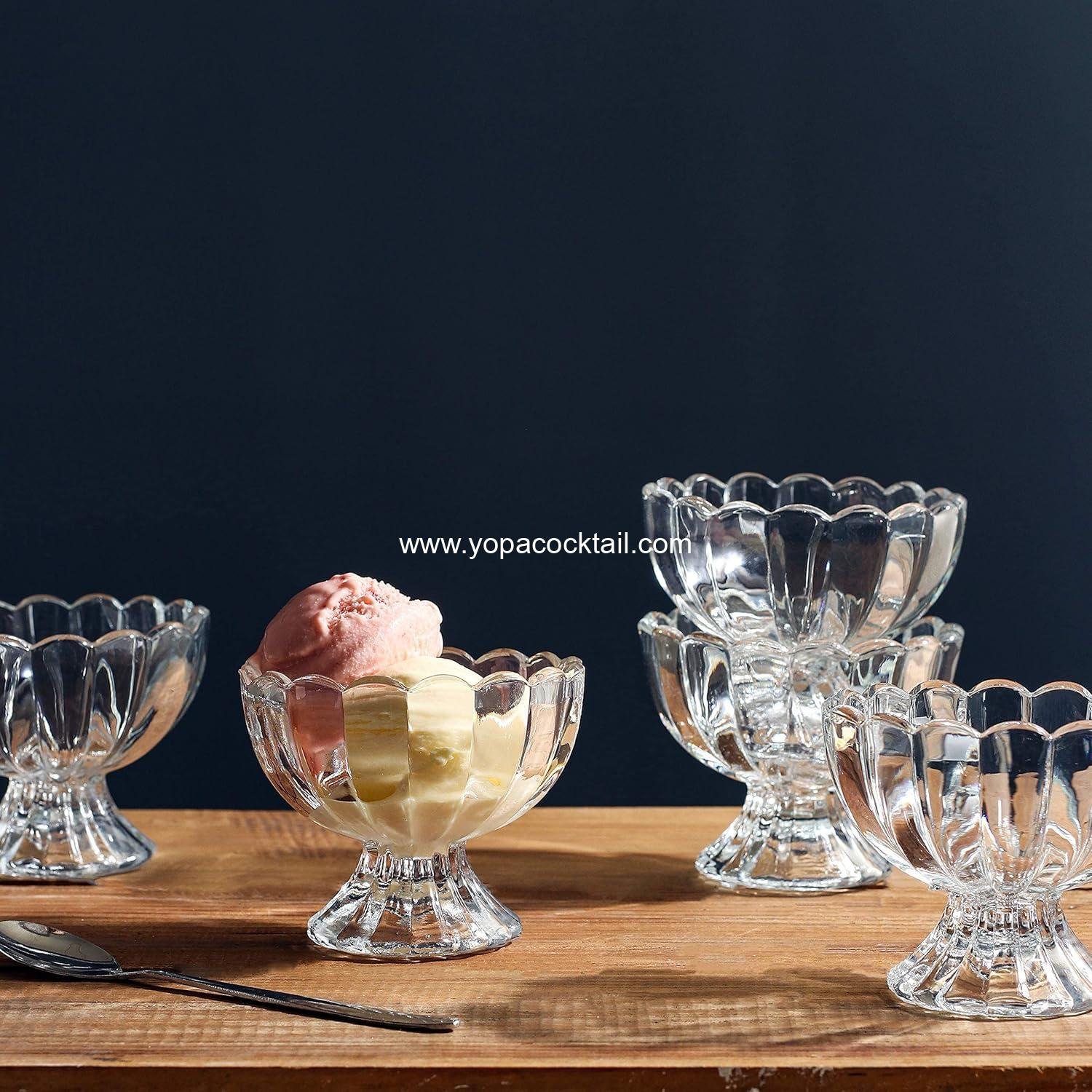 Wholesale 6PCs 5oz Small Footed Tulip Glass Dessert Bowls - Ideal for Sundaes, Ice Cream, Fruit, Salad, Snacks, Cocktails, Condiments, and Trifle for Holiday Parties (Clear) Supplier Wholesale 6PCs 5oz Small Footed Tulip Glass Dessert Bowls - Ideal for Sundaes, Ice Cream, Fruit, Salad, Snacks, Cocktails, Condiments, and Trifle for Holiday Parties (Clear) Supplier