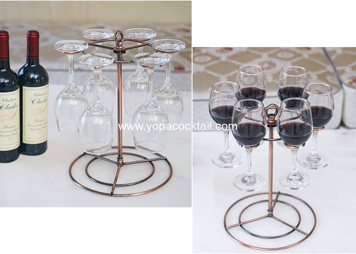 Wholesale Champagne Stand Holder for Party - Drink Tree Wine Glass Flight Server Tabletop Stemware Rack Organizer Cocktail Cup Tree for Wine Tasting Bar (Bronze) Supplier