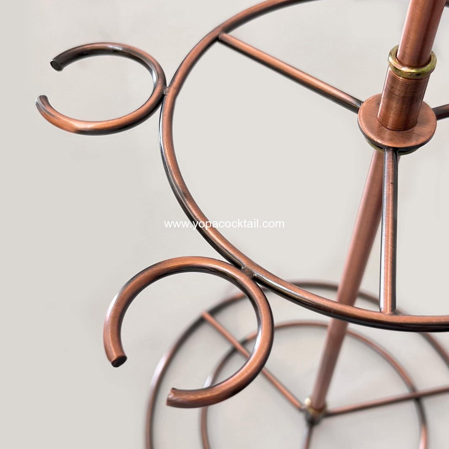 Wholesale Champagne Stand Holder for Party - Drink Tree Wine Glass Flight Server Tabletop Stemware Rack Organizer Cocktail Cup Tree for Wine Tasting Bar (Bronze) Supplier