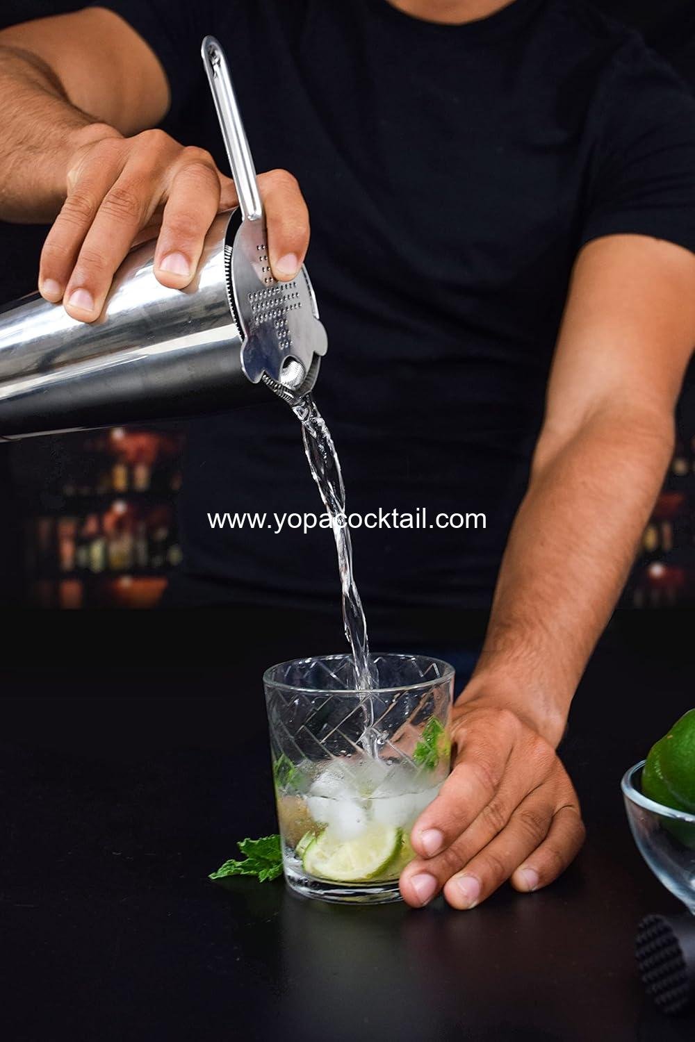 Wholesale Cocktail Strainer Set - Stainless Steel Bar Tools with Stirring Spoon, Hawthorne, Julep, & Fine-Mesh Sifter for Drinks Supplier