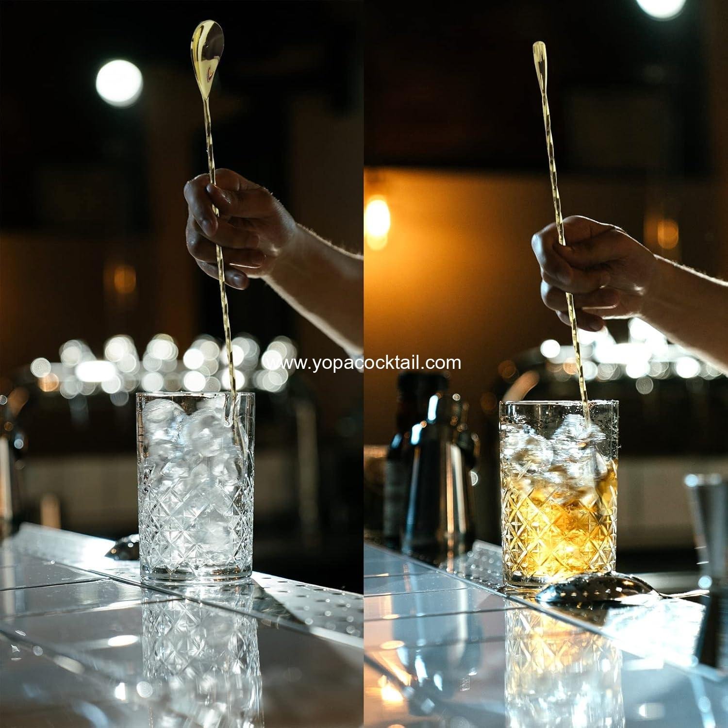 Wholesale 2 Pcs 12 Inch Bar Spoon Long Handle Mixing Stirrers for Drinks Stainless Steel Cocktail Shaker Spoon Gold Supplier Wholesale 2 Pcs 12 Inch Bar Spoon Long Handle Mixing Stirrers for Drinks Stainless Steel Cocktail Shaker Spoon Gold Supplier
