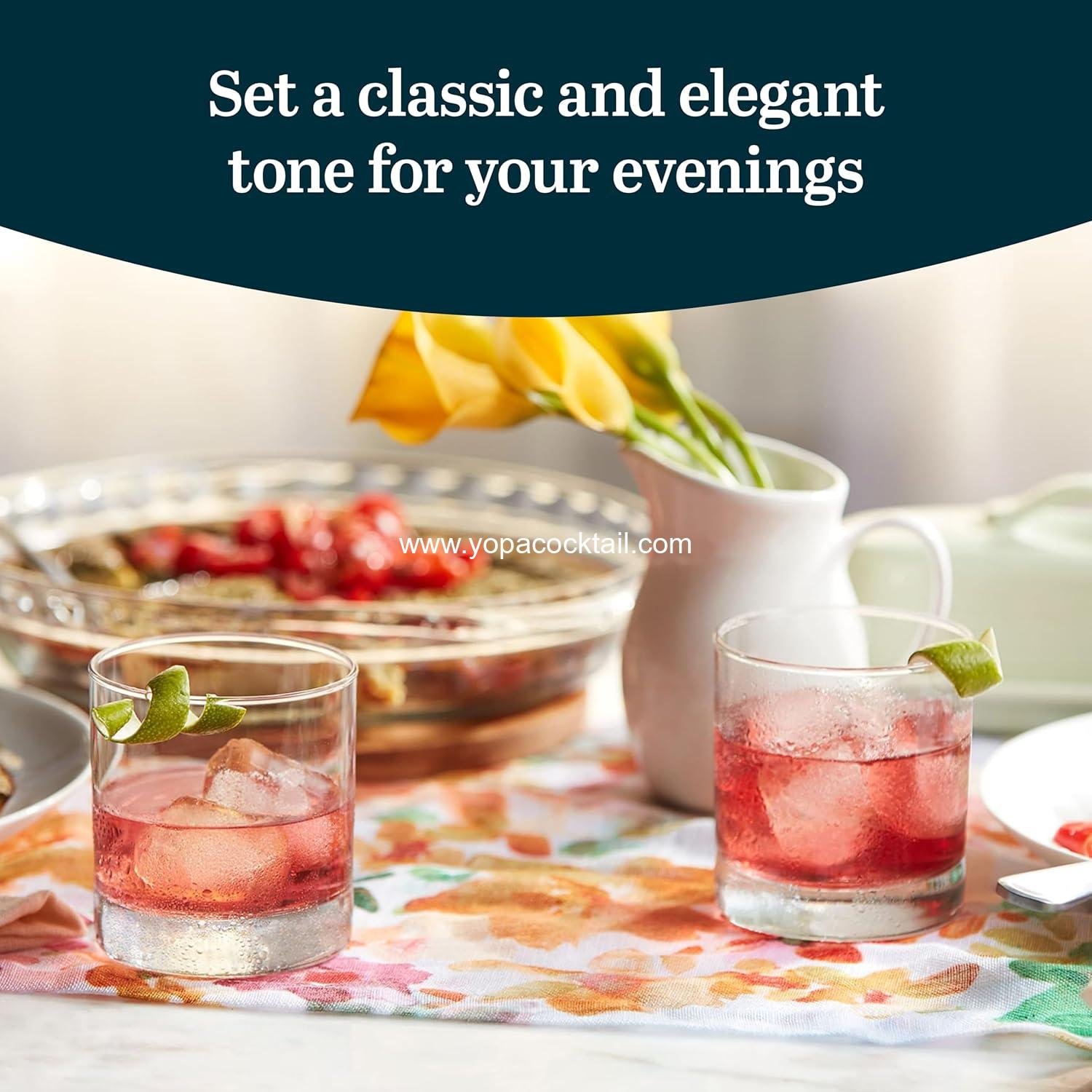 Wholesale Heavy Base Rocks Glasses Set of 12, Elegant Old Fashioned Glasses for Whiskey and Cocktails - Supplier