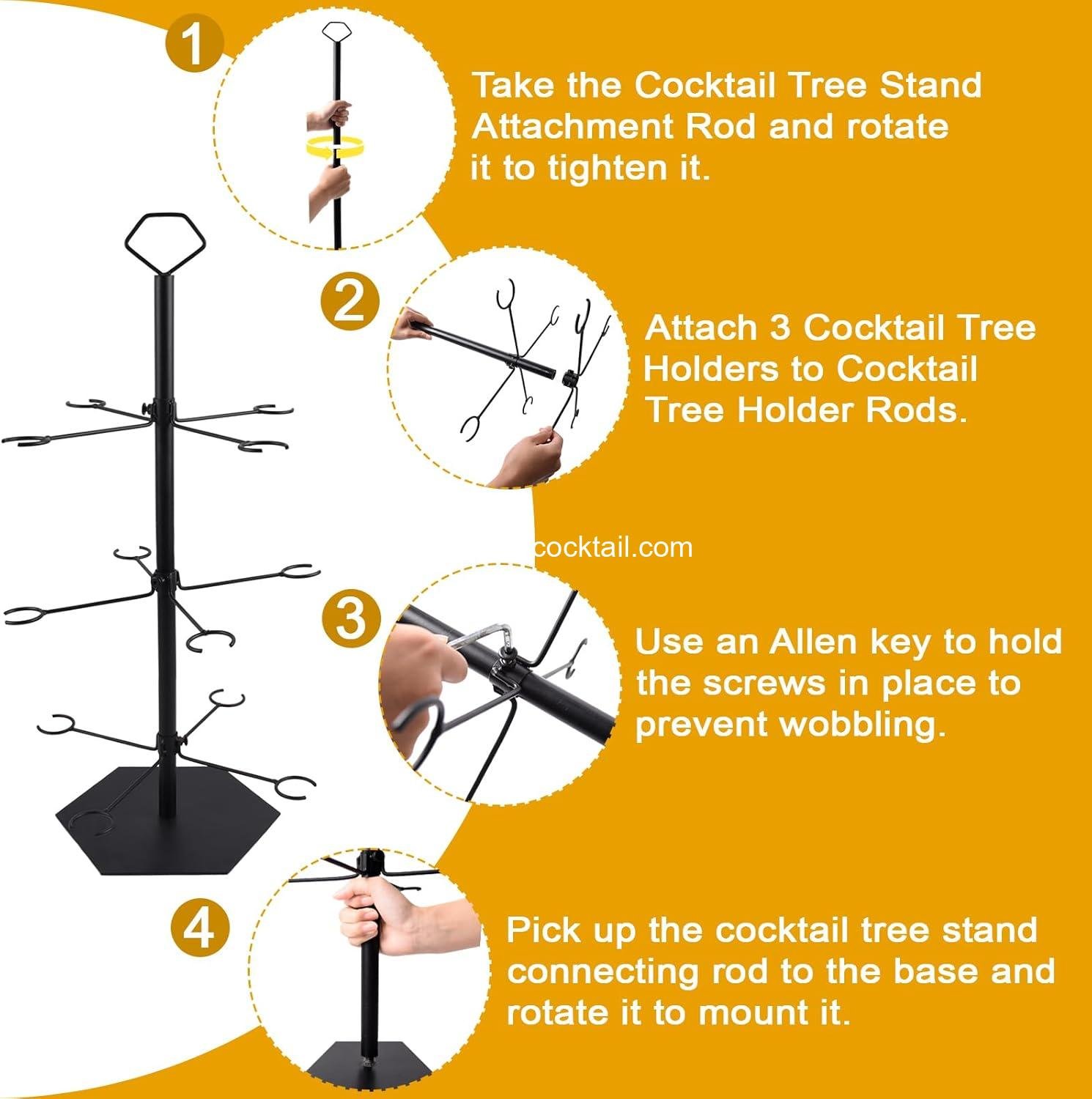 Wholesale 3 Tier Champagne Tower Stand, Cocktail Tree for Martini and Margarita Cups, Ideal for Tasting Events, Weddings, and Bridal Showers, Black Supplier Wholesale 3 Tier Champagne Tower Stand, Cocktail Tree for Martini and Margarita Cups, Ideal for Tasting Events, Weddings, and Bridal Showers, Black Supplier