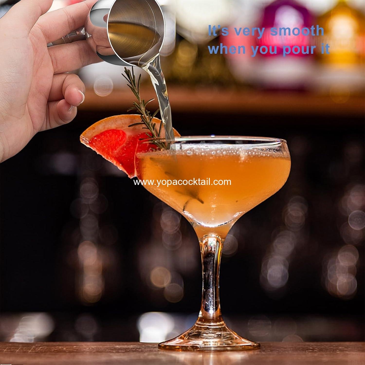 Wholesale Cocktail Jigger with Measuring Marks (1oz, 2oz) and Mixing Spoon - Bartender Set Supplier