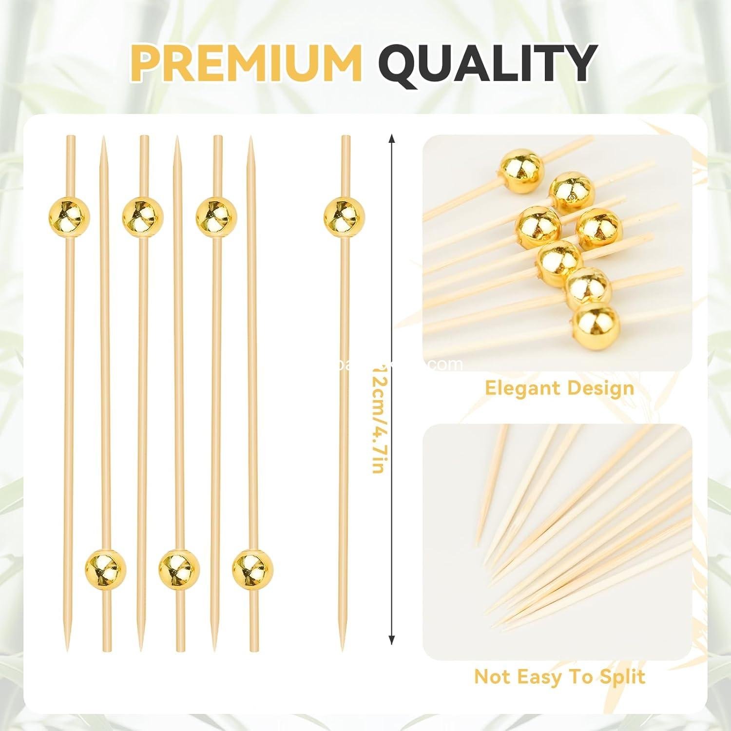 Wholesale 200PCS Cocktail Picks, Fancy Toothpicks for Appetizers and Drinks, Decorative 4.7-Inch Bamboo Skewers for Fruit and Charcuterie Boards Accessories - Supplier Wholesale 200PCS Cocktail Picks, Fancy Toothpicks for Appetizers and Drinks, Decorative 4.7-Inch Bamboo Skewers for Fruit and Charcuterie Boards Accessories - Supplier