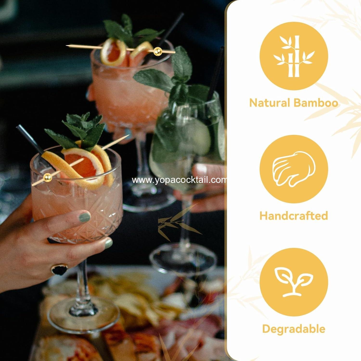 Wholesale 200PCS Cocktail Picks, Fancy Toothpicks for Appetizers and Drinks, Decorative 4.7-Inch Bamboo Skewers for Fruit and Charcuterie Boards Accessories - Supplier Wholesale 200PCS Cocktail Picks, Fancy Toothpicks for Appetizers and Drinks, Decorative 4.7-Inch Bamboo Skewers for Fruit and Charcuterie Boards Accessories - Supplier