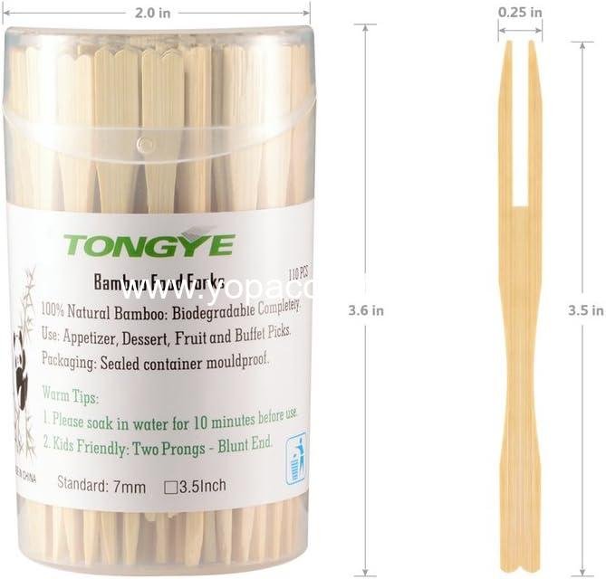 Wholesale Mini Bamboo Forks 3.5 Inch - Cocktail Appetizer Forks, Small Wooden Forks for Fruit, Disposable Tiny Food Picks for Parties, Charcuterie Accessories, 110 Pieces, Supplier Wholesale Mini Bamboo Forks 3.5 Inch - Cocktail Appetizer Forks, Small Wooden Forks for Fruit, Disposable Tiny Food Picks for Parties, Charcuterie Accessories, 110 Pieces, Supplier