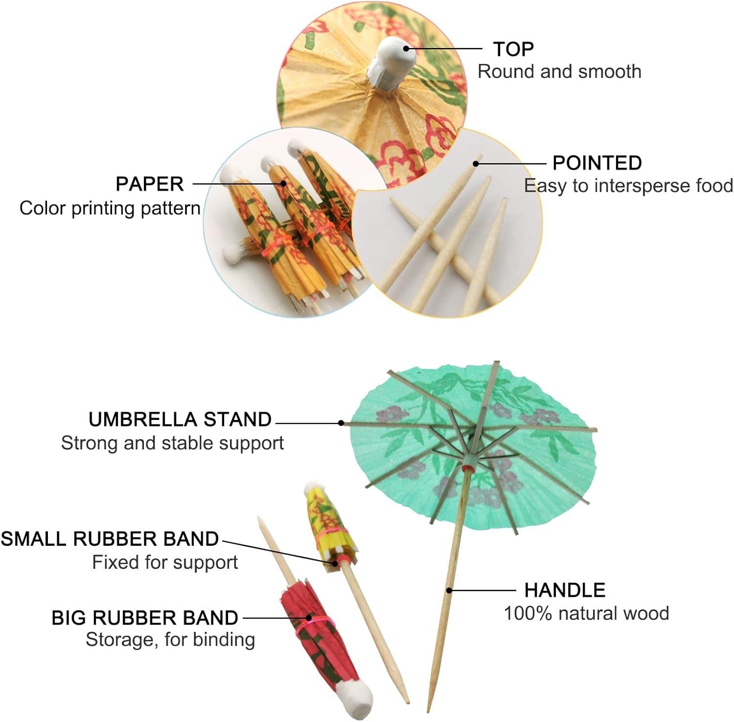 Wholesale Cocktail Umbrella Parasol Picks 4 Inch Pack of 144 Assorted Colors, Decorative Drink Toothpicks for Parties, Hotel, Restaurant, Hawaiian Events, Children's Day Supplier Wholesale Cocktail Umbrella Parasol Picks 4 Inch Pack of 144 Assorted Colors, Decorative Drink Toothpicks for Parties, Hotel, Restaurant, Hawaiian Events, Children's Day Supplier