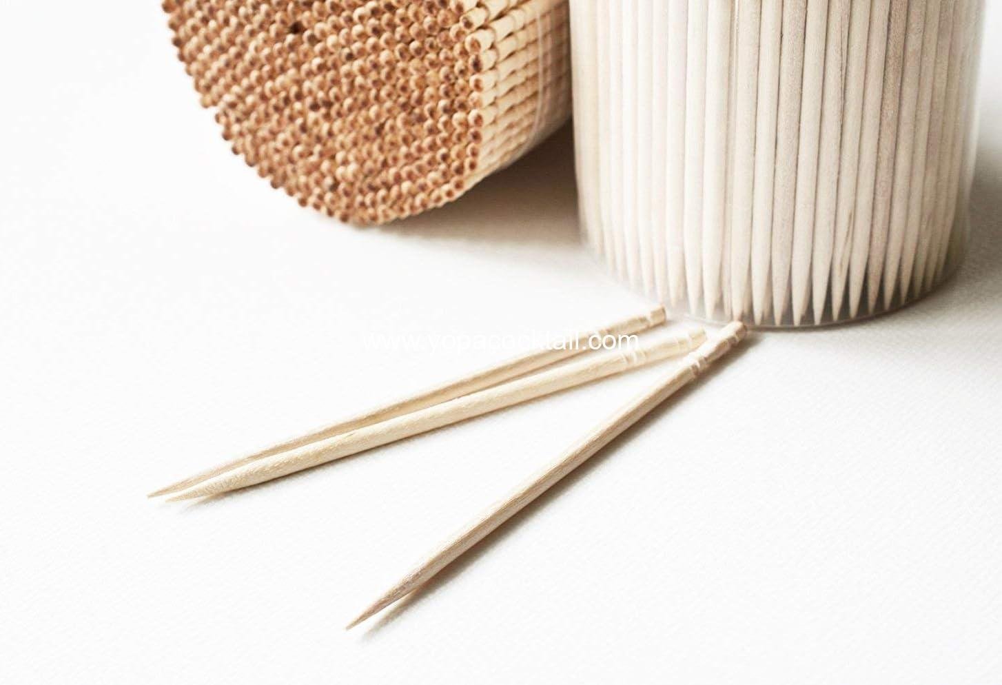 Wholesale Ornate Handle Wooden Toothpicks in Holder Container - 1000 Count (2 Packs of 500) - Ideal for Parties, Cleaning Teeth, Appetizers - Supplier