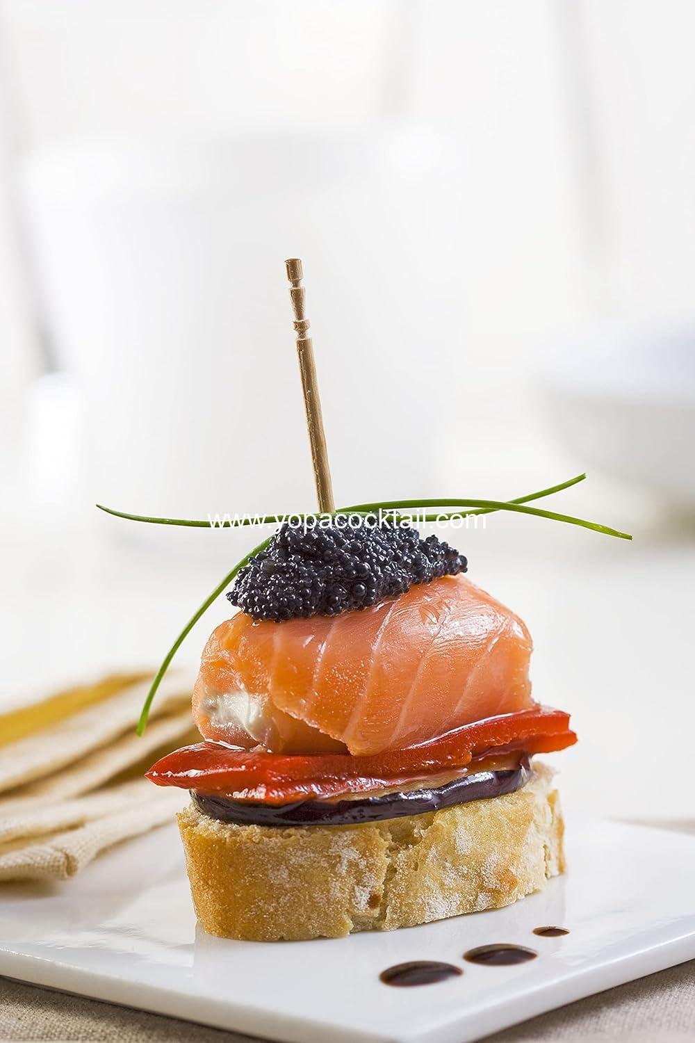 Wholesale Ornate Handle Wooden Toothpicks in Holder Container - 1000 Count (2 Packs of 500) - Ideal for Parties, Cleaning Teeth, Appetizers - Supplier