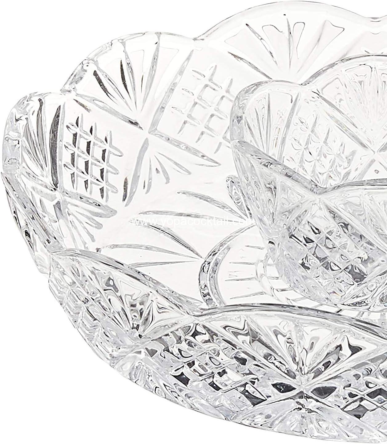 Wholesale Crystal Appetizer Serving Platter for Parties - Chips, Dip, or Snacks Hosting Plate, Silver, Supplier Wholesale Crystal Appetizer Serving Platter for Parties - Chips, Dip, or Snacks Hosting Plate, Silver, Supplier