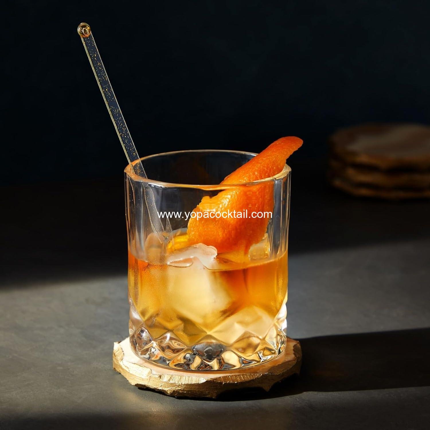 Wholesale 100 Pack Gold Swizzle Sticks for Cocktails - 6.5 Inch Plastic Drink Stirrers for Coffee, Mixed Drinks, Cake Pops - Cocktail Stirrer Supplier