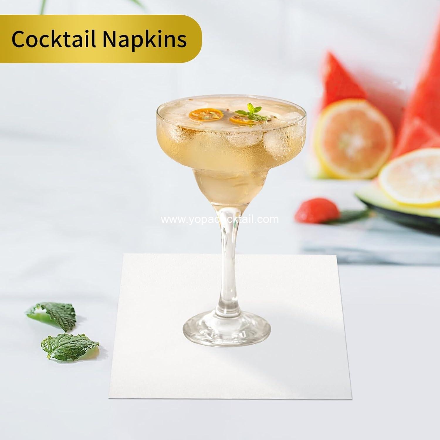 Wholesale Cocktail Napkins - 200 Count 2-Ply White Disposable Napkins, 4.5 x 4.5 Inch Folded Paper for Dinner, Wedding, Bar, Party, and Everyday Use Supplier