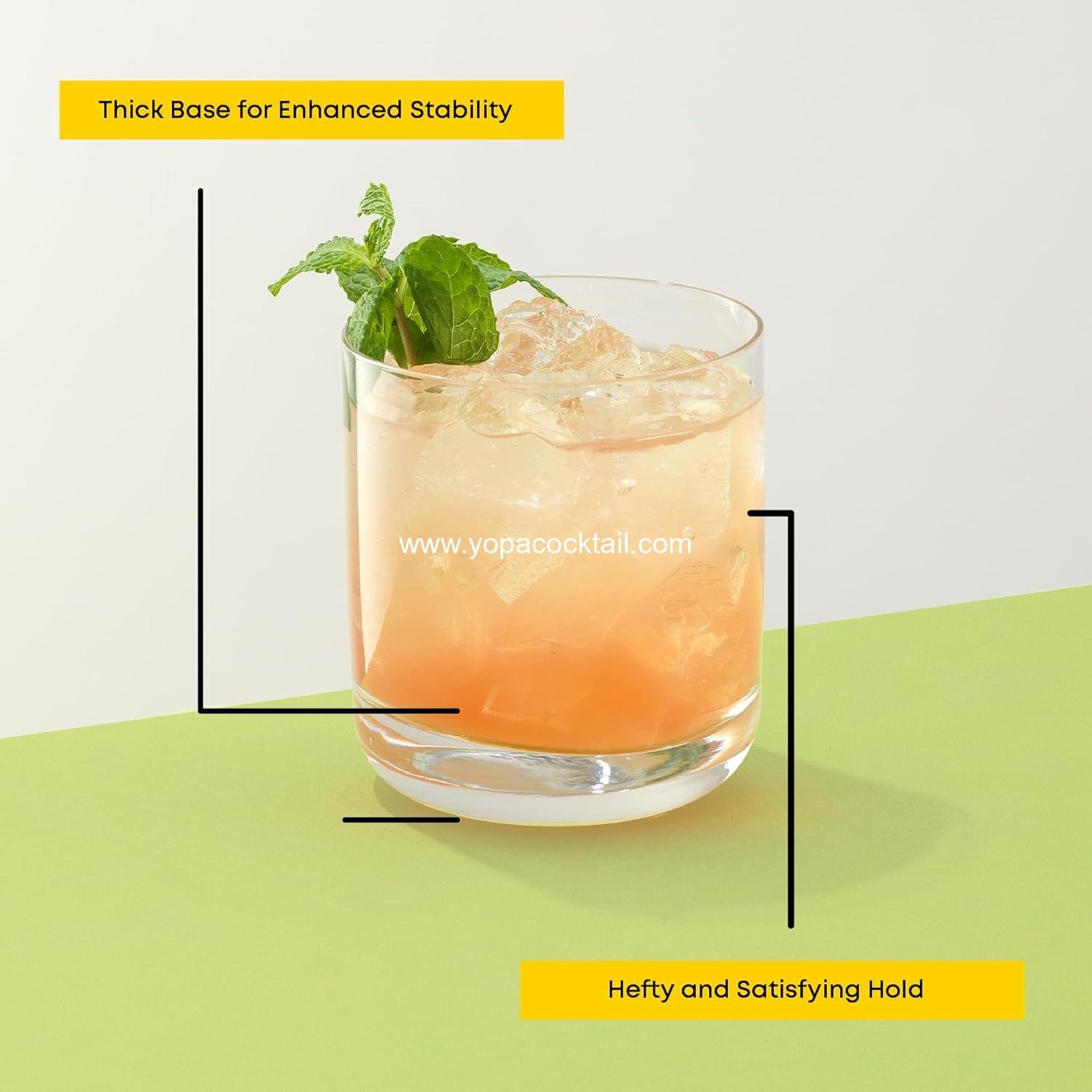 Wholesale Crystal Whiskey Glasses Set of 6, 10oz Lowball Tumblers, Double Old Fashioned Rocks Glasses for Scotch or Bourbon, Dishwasher Safe Glassware, Supplier