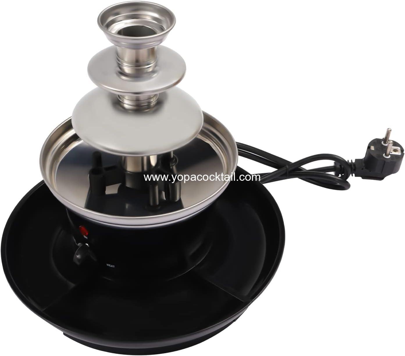 Wholesale 1lb 3-Tier Chocolate Fountain with Fruit Plate - Fondue Fountain for Christmas and Birthday Parties 120V 40W Supplier