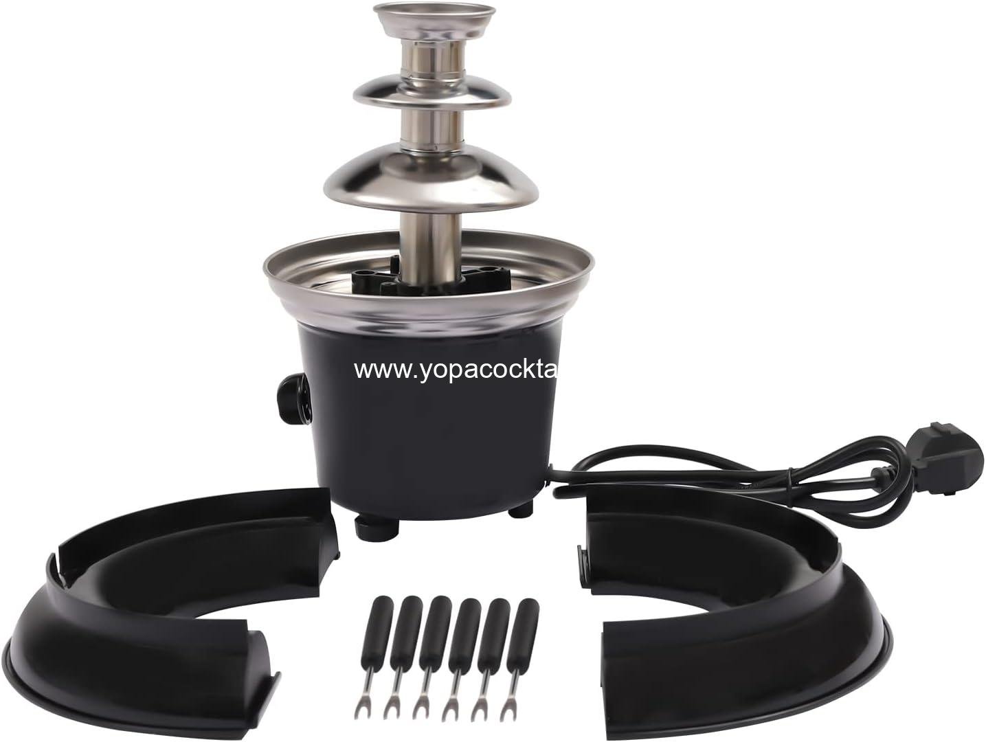 Wholesale 1lb 3-Tier Chocolate Fountain with Fruit Plate - Fondue Fountain for Christmas and Birthday Parties 120V 40W Supplier