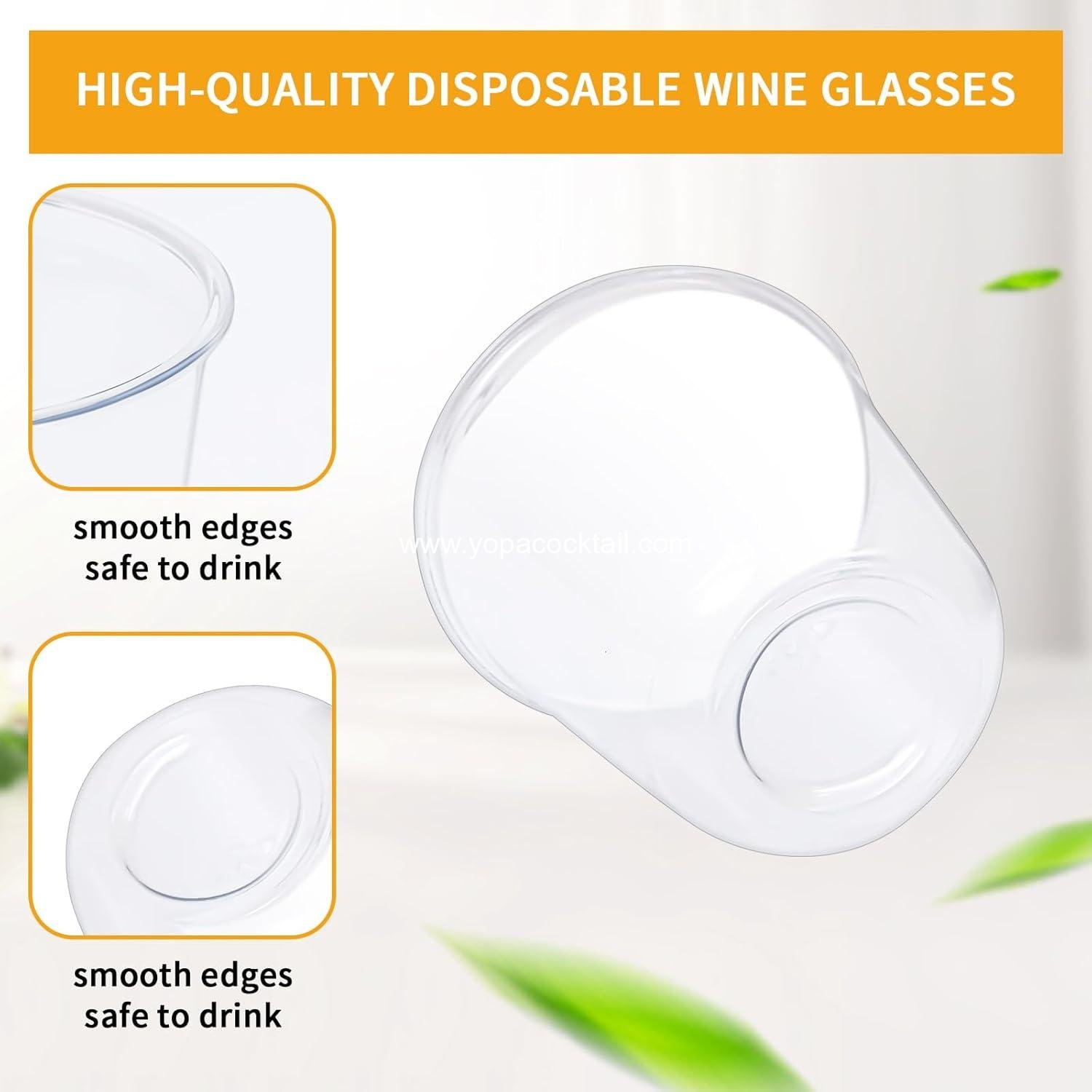 Wholesale Disposable 12oz Stemless Glasses - Crystal Plastic Party Drinking Cups for Weddings, Birthdays, Cocktails, and Christmas - Clear, 50 Pcs - Supplier