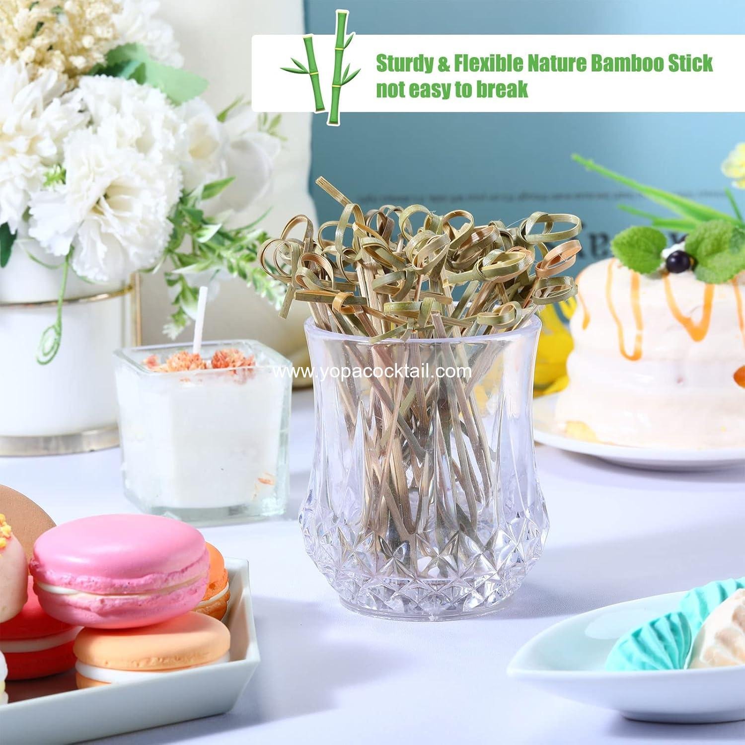 Wholesale 1000 Pcs Bamboo Cocktail Picks 4.13 Inch Skewers Fruit Toothpicks for Appetizers and Drink Garnishes Handmade Food Picks with Looped Knot for Party Bar Snacks Sandwiches Drinks Supplier Wholesale 1000 Pcs Bamboo Cocktail Picks 4.13 Inch Skewers Fruit Toothpicks for Appetizers and Drink Garnishes Handmade Food Picks with Looped Knot for Party Bar Snacks Sandwiches Drinks Supplier