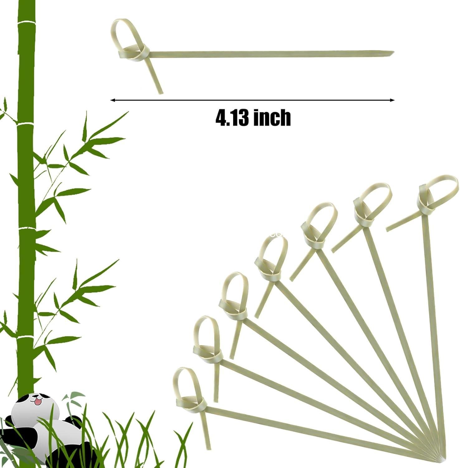 Wholesale 1000 Pcs Bamboo Cocktail Picks 4.13 Inch Skewers Fruit Toothpicks for Appetizers and Drink Garnishes Handmade Food Picks with Looped Knot for Party Bar Snacks Sandwiches Drinks Supplier Wholesale 1000 Pcs Bamboo Cocktail Picks 4.13 Inch Skewers Fruit Toothpicks for Appetizers and Drink Garnishes Handmade Food Picks with Looped Knot for Party Bar Snacks Sandwiches Drinks Supplier